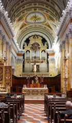 Fototapeta premium Church in the Monastery of Saint Saviour in the Old City of Jerusalem.