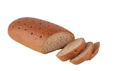 Chocolate Bread cut out isolated transparent background