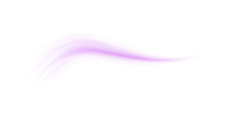 Purple Air Flow Wave with Swirl and Motion Blur on Transparent Background