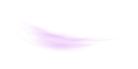 Purple Air Flow Wave with Swirl and Motion Blur on Transparent Background