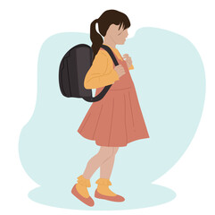 girls carrying backpacks to school