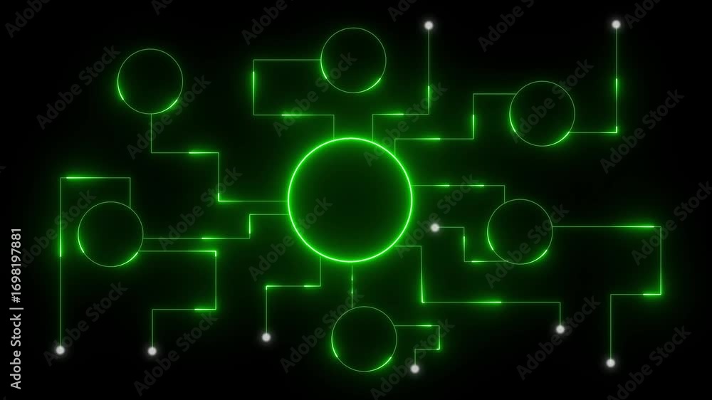 Poster network connection icon. abstract digital network background with data flow. futuristic technology, 