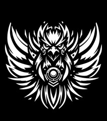 Fototapeta premium tattoo of the phoenix