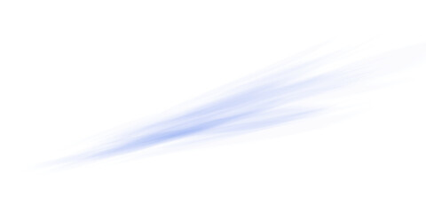 Transparent Blue Smoke Light Effect on Transparent Background