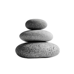 Grey stones stacked vertically
