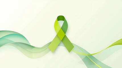 Minimalist Icon Lymphoma Day Ribbon