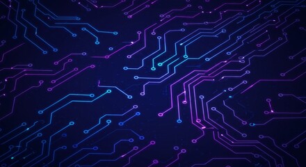A detailed digital circuit board, showcasing interconnected pathways of electronic components, representing the intricate structure of technology.