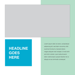 square design social media template eps