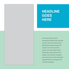 square design social media template eps