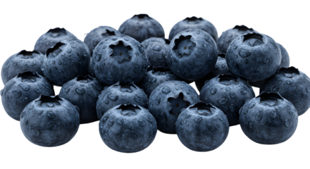 Vibrant Blueberry Heap: A close-up capture of a refreshing pile of ripe, plump blueberries, evoking a sense of natural sweetness and vitality.
