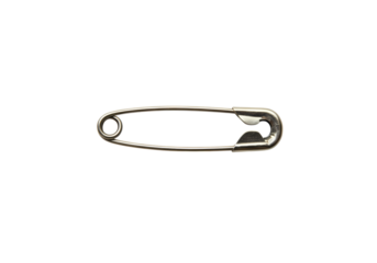 Safety Pin A CloseUp Macro Photograph isolated on transparent background