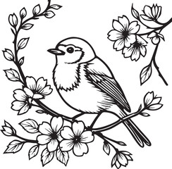 Silhouette of Perched in Thought
