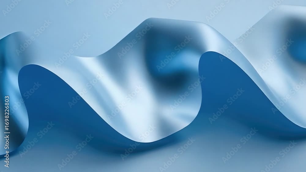 Poster a detailed view of a blue and white cloth with intricate patterns and textures
