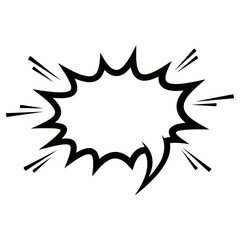 Comic Book Speech Bubble Graphic Design.