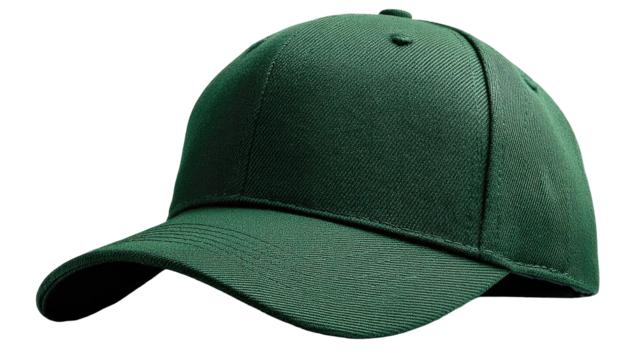 Deep green baseball cap