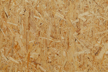 OSB wood panel is used in construction and also as a base for graphics.
