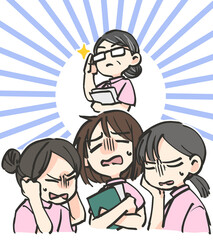 上長に怯える看護師