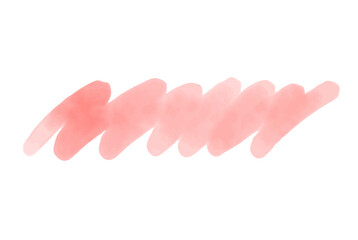 Soft pink watercolor brush stroke