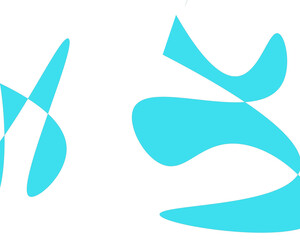 Dynamic abstract shapes flow with cool blue gradients creating a modern, clean aesthetic perfect for digital design and branding projects