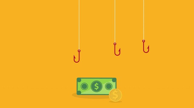 Hacker stealing money. Hacking concept.