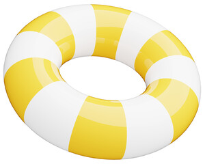 3D_浮き輪_黄色 © 四ッ谷