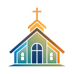 Church logo. House of Prayer icon on a white background.