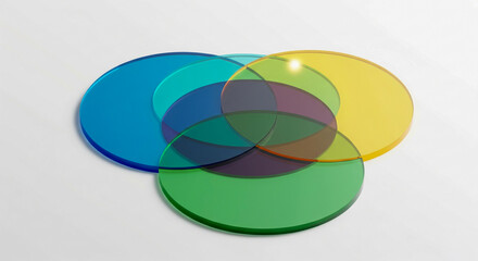 Fototapeta premium Overlapping Circles of a Venn Diagram Concept