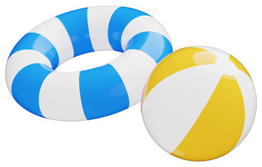 3D_浮き輪_ビーチボール © 四ッ谷
