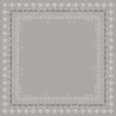 brown ornamental vector design for hijab