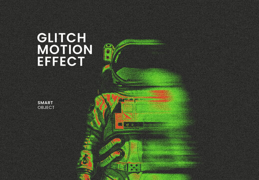 Glitch Motion blur Photo Effect