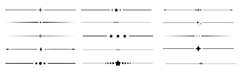 Decorative dividers, elegant line art, ornamental borders, vintage separators, floral accents, whimsical designs, creative embellishments, graphic elements, black vector patterns. vector set