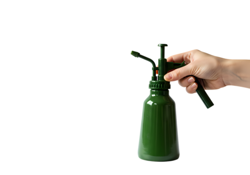Vintage Green Atomizer A Detailed CloseUp isolated on transparent background