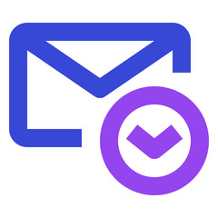 Email twotone icon set