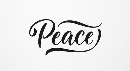 Fototapeta premium A stylized, elegant script typeface design spelling out the word 