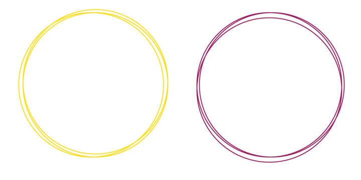 Simple aesthetic circle frames