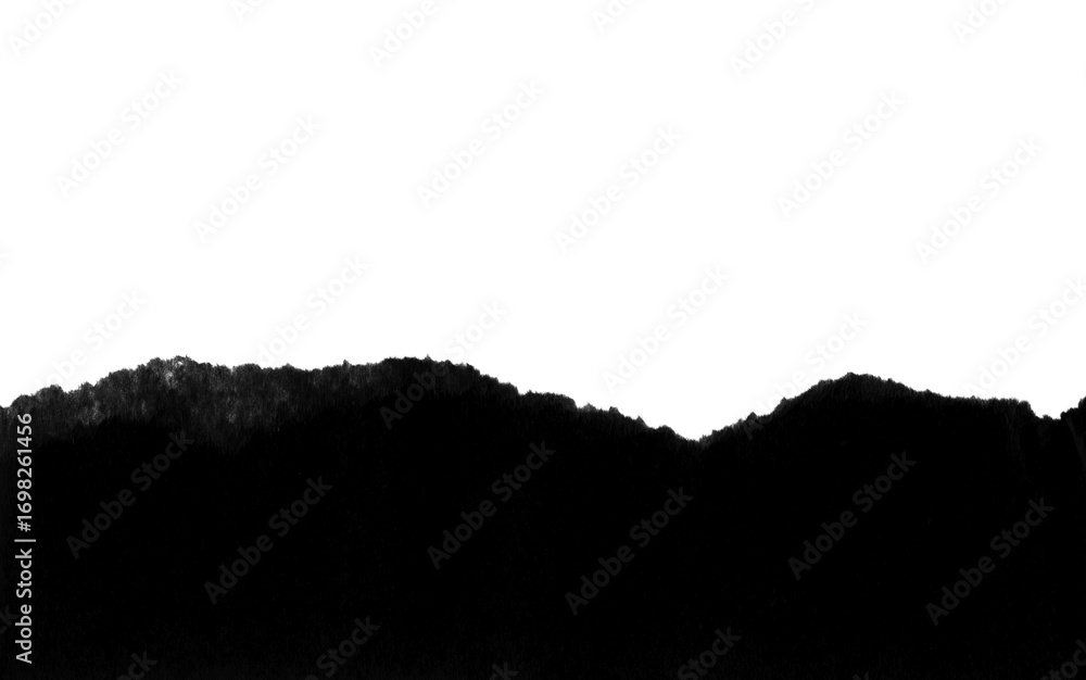 Poster black paper tear texture with jagged edge ripped paper fragment for collage and design dark colored 