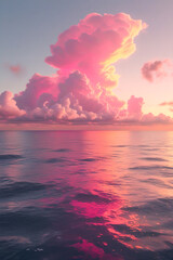 Stunning Tropical Ocean Sunset with Vibrant Sky Palette