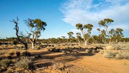Sunny Australian outback landscape