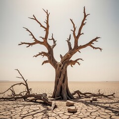 dead trees in the savanna