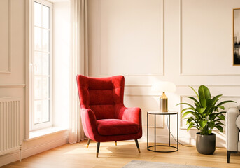 living room interior with sofa background image