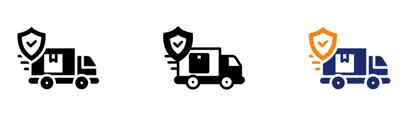 Delivery Guarantee Icon Collection Glyph & Mixed Style 