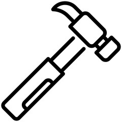 hammer icon isolated on white background. vector illustration icon for construction tools
