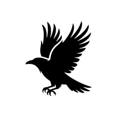 Fototapeta premium Soaring Falcon Silhouette Powerful Symbol of Freedom and Vision