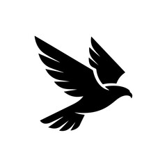 Soaring Falcon Silhouette Powerful Symbol of Freedom and Vision