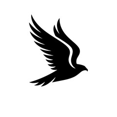 Soaring Falcon Silhouette Powerful Symbol of Freedom and Vision