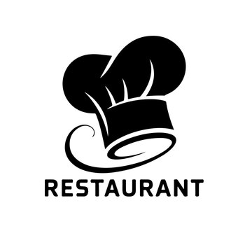 Restaurant Logo with Chef's Hat and Plate