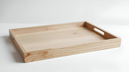 Beige wooden tray with minimalist style for rustic cozy decorative stylish modern interior elegant homestyle design
