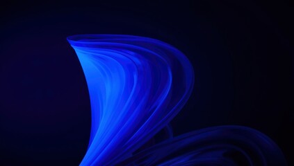 Abstract Blue Swirls Dynamic Light and Shadow Play