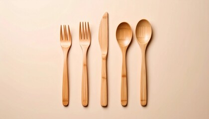 Sustainable bamboo cutlery set offers eco-friendly dining solutions and adds a touch of natural elegance