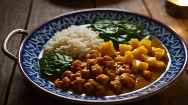 Indische Curry-Bowl